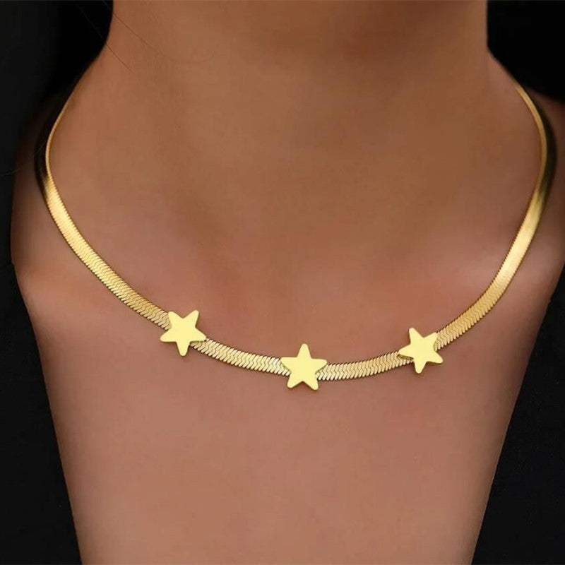 Collier Acier Inox Serpent Gothique