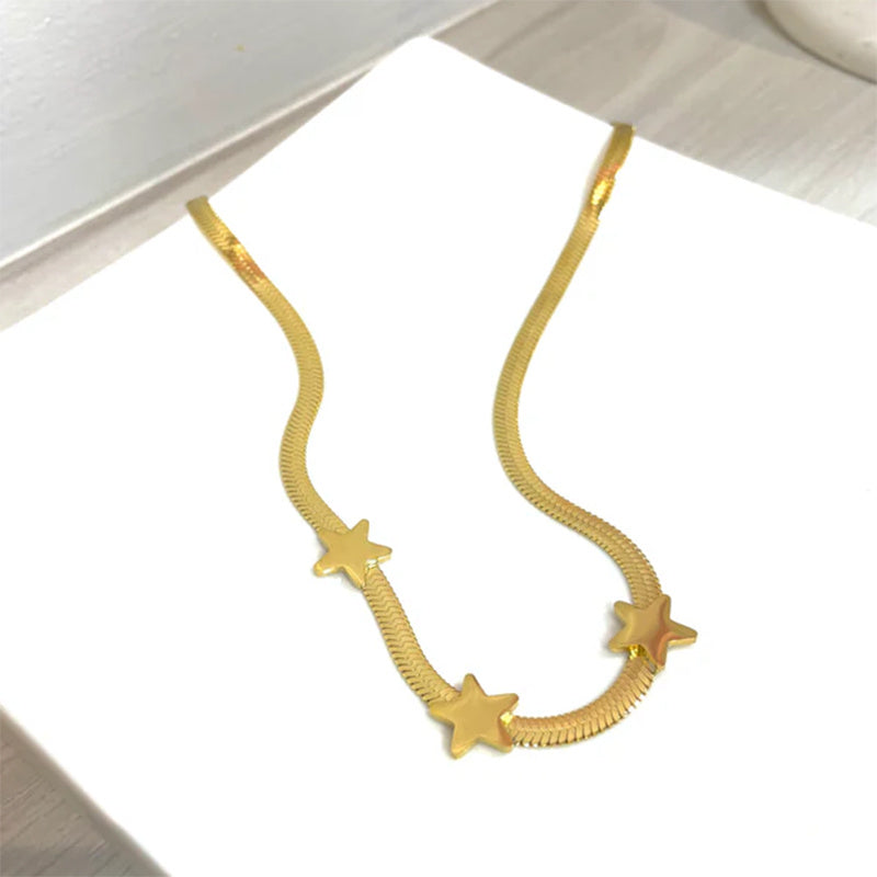 Collier Acier Inox Serpent Gothique